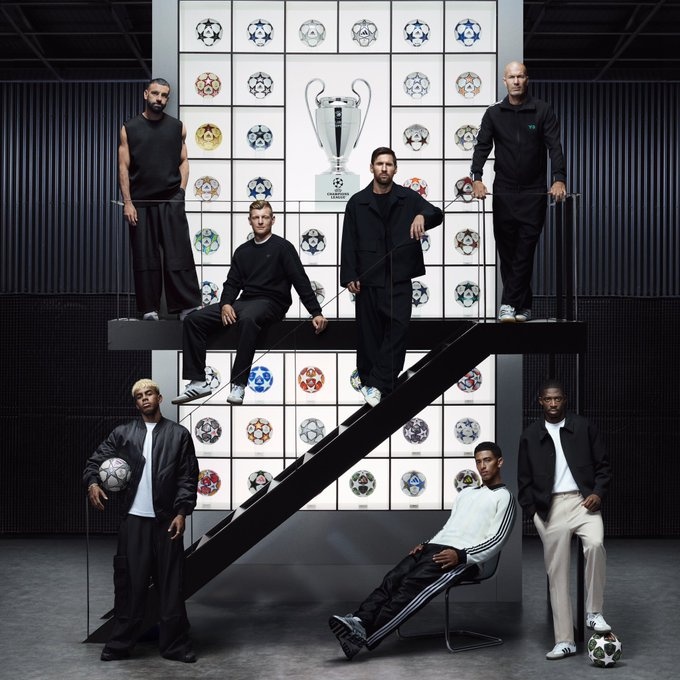 mk体育-阿迪达斯发布与欧冠合作25周年海报：梅西、齐祖、萨拉赫等人出镜